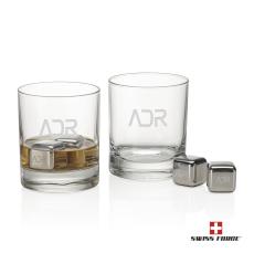 Swiss Force S/S Ice Cubes & 2 Chelsea OTR - Etched Barware