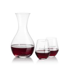 Adelita Carafe & Reina Stemless Wine - Corporate Recognition Gifts