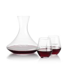 Senderwood Carafe & Reina Stemless Wine - Corporate Recognition Gifts