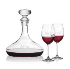 Stratford Decanter & Coleford Wine - Etched Barware