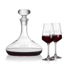 Stratford Decanter & Cannes Wine - Etched Barware