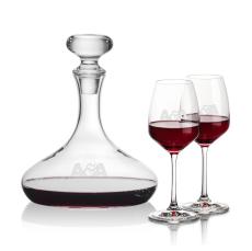 Stratford Decanter & Oldham Wine - Etched Barware