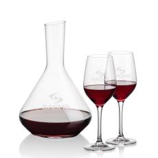 Terrassa Carafe & Lethbridge Wine - Etched Barware