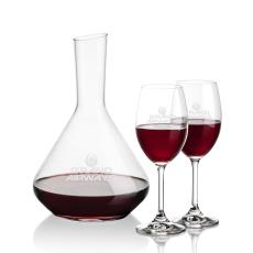Terrassa Carafe & Naples Wine - Etched Barware