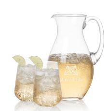 Charleston Pitcher & Breckland Beverage - Etched Barware