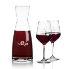 Winchester Carafe & Germain Wine - Etched Barware