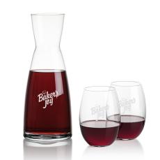 Winchester Carafe & Carlita Stemless - Corporate Recognition Gifts