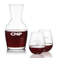 Westwood Carafe & Edderton Stemless - Corporate Recognition Gifts
