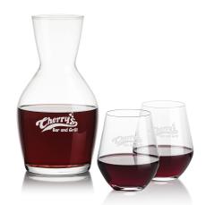 Westwood Carafe & Reina Stemless - Corporate Recognition Gifts