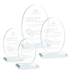 Austin Clear (Vert) Circle Crystal Award - Corporate Awards