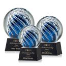 Genista Black on Robson Base Spheres Glass Award