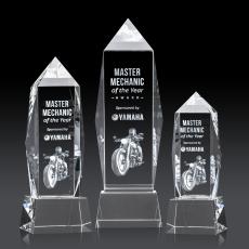 Bloomington on Base 3D - Clear - 3D Laser Engraved