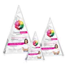 Monroe Full Color Pyramid Crystal Award - Full Color Awards