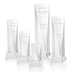 Easton Clear on Base Obelisk Crystal Award - Crystal Awards