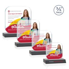 App Full Color Black Crystal Award - Full Color Awards