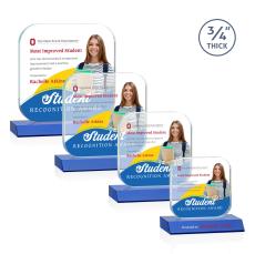 App Full Color Blue Crystal Award - Full Color Awards