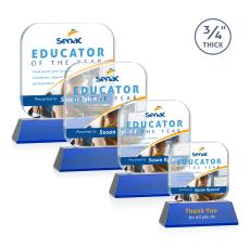 App Full Color Blue on Newhaven Crystal Award - Glass Awards