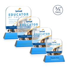 App Full Color Sky Blue on Newhaven Crystal Award - Crystal Awards