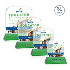 App Full Color Green on Newhaven Crystal Award - Glass Awards