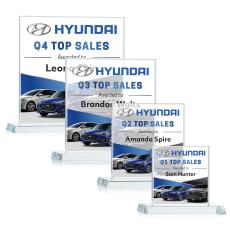 Cardiff Full Color Clear Crystal Award - Crystal Awards