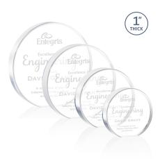 Narita Clear Circle Acrylic Award - Employee of the Month Awards