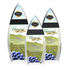 Brookshire Full Color Arch & Crescent Crystal Award - Crystal Awards