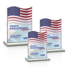 Unity Full Color White Abstract / Misc Crystal Award - Corporate Awards