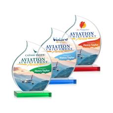 Rothbury Full Color Flame Crystal Award - Corporate Awards