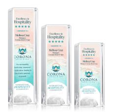 Sandringham Globe Tower Full Color Obelisk Crystal Award - Full Color Awards