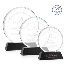 Blackpool Black on Newhaven Circle Crystal Award - Crystal Awards