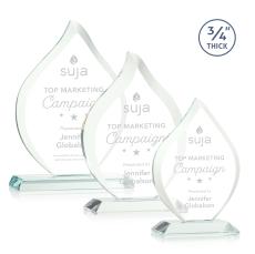 Worthington Jade Flame Glass Award - Crystal Awards