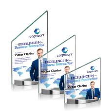 Biagio Full Color Peak Crystal Award - Metal Awards
