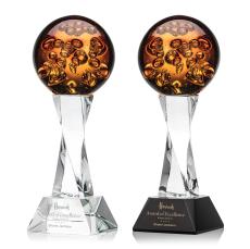 Avery Clear on Langport Base Spheres Glass Award - Art Glass Awards