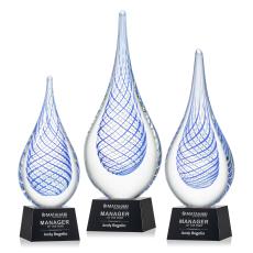 Kentwood Black on Robson Base Glass Award - Art Glass Awards