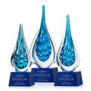Worchester Blue on Robson Base Glass Award
