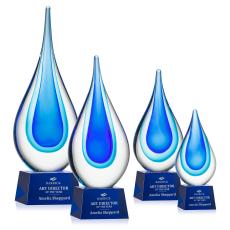 Marseille on Robson Base - Blue - Art Glass Awards