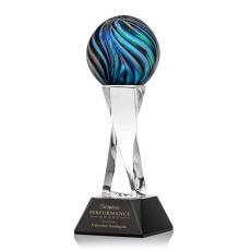 Malton Black on Langport Base Spheres Glass Award - Corporate Awards