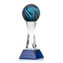 Malton Blue on Langport Base Spheres Glass Award