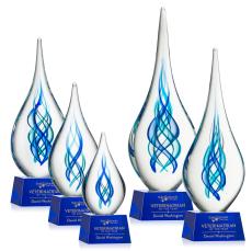 Warrington on Robson Base - Blue - Art Glass Awards
