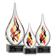 Nottingham on Hancock Base - Black - Art Glass Awards