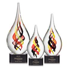 Nottingham on Paragon Base - Black - Art Glass Awards