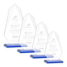 Jemma Blue Abstract / Misc Crystal Award - Colored Glass Awards