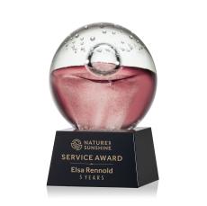 Jupiter Black on Robson Base Spheres Glass Award - Modern Awards