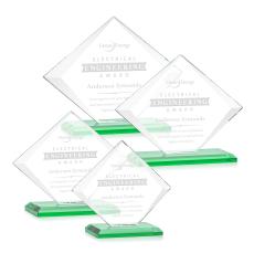 Griffith Green Crystal Award - Colored Crystal