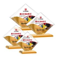 Griffith Full Color Amber Crystal Award - Corporate Awards