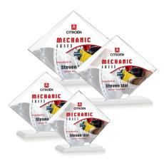 Griffith Full Color White Crystal Award - Full Color Awards