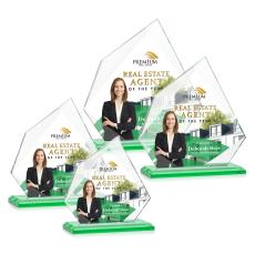 Lexus Full Color Green Peak Crystal Award - Corporate Awards