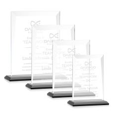 Sullivan Black Rectangle Crystal Award - Corporate Awards
