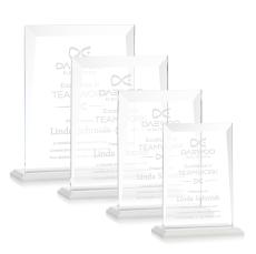 Sullivan White Rectangle Crystal Award - Crystal Awards