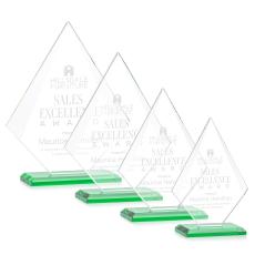 Rideau Green Crystal Award - Colored Crystal